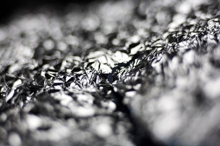 Aluminum foil macro abstract background fine art in high quality prints products fifty Megapixels printsの写真素材