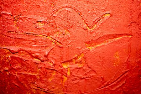 Old red vintage wall macro background high quality fifty megapixelsの写真素材