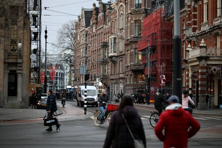 Amsterdam, Holland, Monday 2 December 2019 view of the center high qualityの写真素材