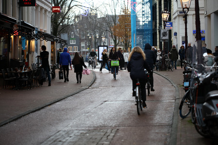 Amsterdam, Holland, Monday 2 December 2019 view of the center high qualityのeditorial素材
