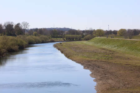 Dorsten, Germany, Monday 6 April 2020 city activity with corona virus high quality background printsのeditorial素材