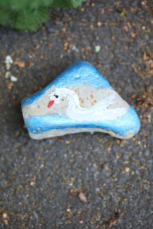 Dorsten, Germany, Monday 18 May 2020 small stones pained from kinds covid-19 season high quality modern printsのeditorial素材