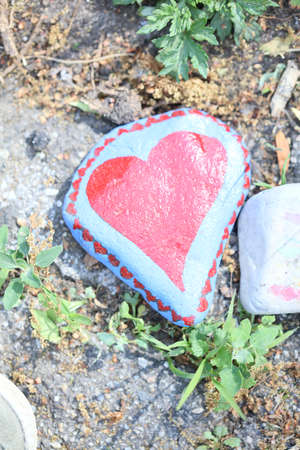Dorsten, Germany, Monday 18 May 2020 small stones pained from kinds covid-19 season high quality modern printsのeditorial素材