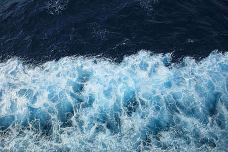Waves abstract background wallpaper view from ship modern high quality prints