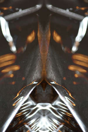 Double aluminum paper close up abstract modern background high quality big size printsの写真素材