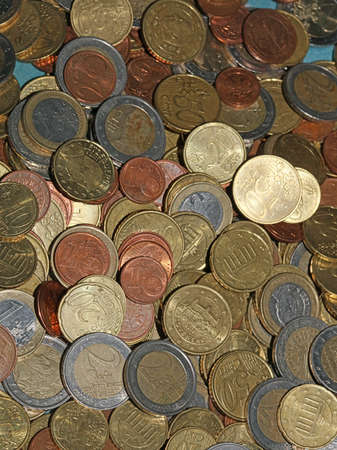 Euro coins close up background financial modern high quality big size prints