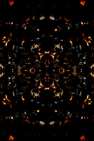 Aluminum foliage light effects design fire show party festive decorations abstract blurred background glowing texture shining pattern big size modern fliers making high quality printの写真素材