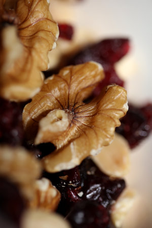 Mix of dry fruits nuts and berries stock photo close up background eating healthily super foods big size high quality instant printの写真素材