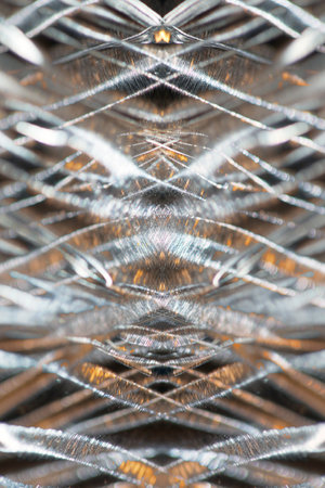 Illusion colorful aluminum foliage psychedelic design shiny stories modern tech party fliers background high quality big size printsの写真素材