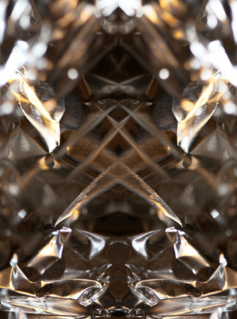 Illusion colorful aluminum foliage psychedelic design shiny stories modern tech party fliers background high quality big size printsの写真素材