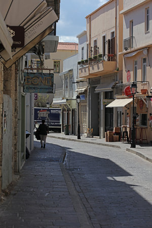 Rethimnon, Greece, Friday 15 March 2024 Crete island holidays exploring the old ancient stone city...