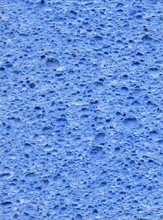 Close up of a blue cleaning spongeの写真素材