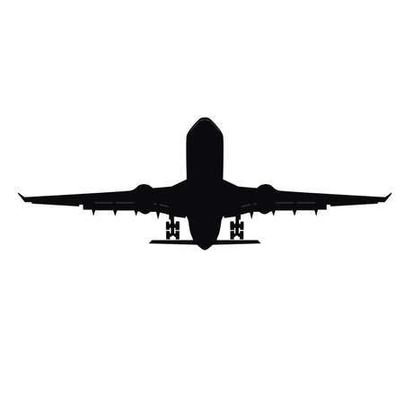 Plane icon vector, solid logo illustration, pictogram isolated on white. Simple illustration.のイラスト素材