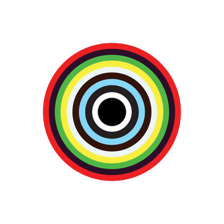 Modern colorful geometrical circles design.Vector illustration.EPS 10のイラスト素材