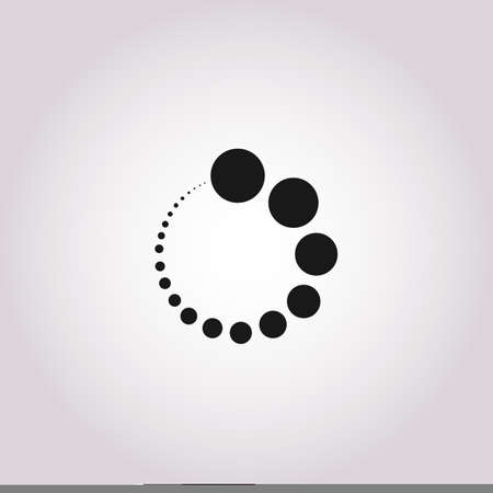 Modern Circle Dotted Logo. Symbol and Icon Vector Template. Business idea.のイラスト素材