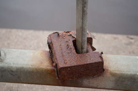 Rusty lockの写真素材