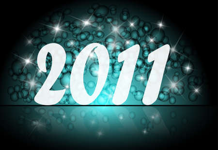 New Year card for 2011, vector のイラスト素材