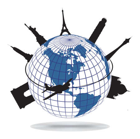 World landmarks, vectorのイラスト素材