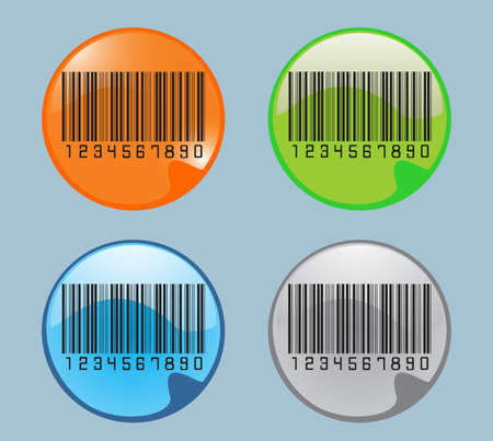 Bar code, vectorのイラスト素材