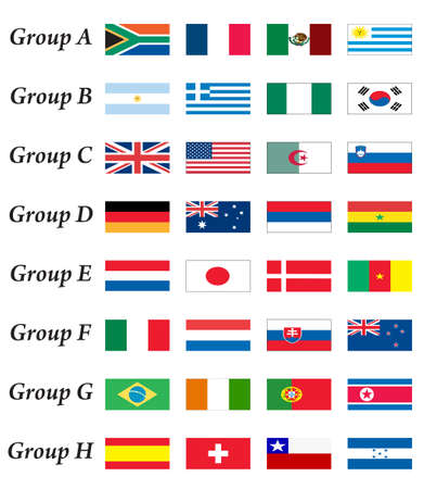 Flag setのイラスト素材