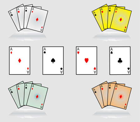 poker cardsのイラスト素材