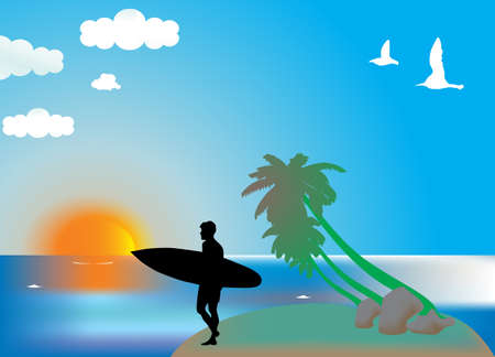 Surferのイラスト素材