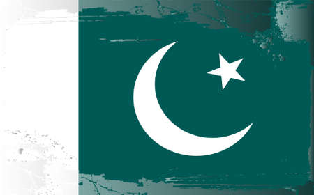 Grunge flag series: Pakistanのイラスト素材