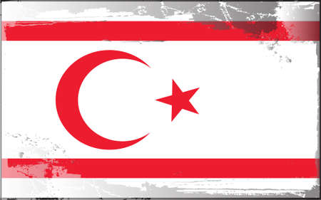 Grunge flag series: Northern Cyprusのイラスト素材