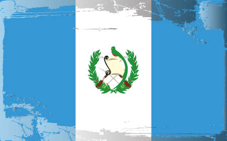 Grunge flag series: Guatemalaのイラスト素材