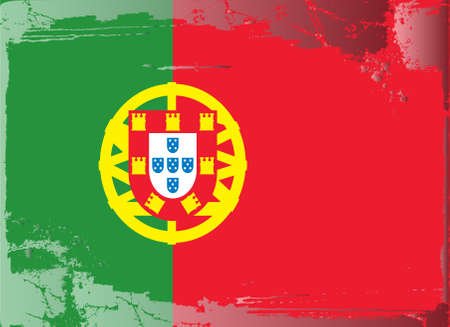 Grunge flag series: Portugalのイラスト素材