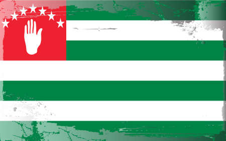 Grunge flag series:Abkhaziaのイラスト素材