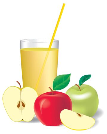 Vector apple juiceのイラスト素材