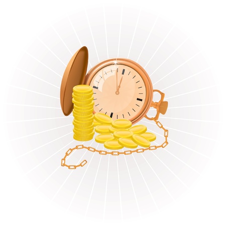 Time is moneyのイラスト素材