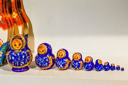 A typical russian doll Matreshka. 10 in 1.の写真素材