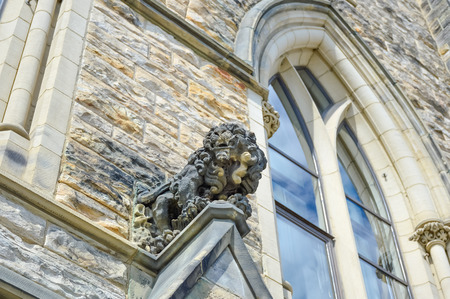 Lion on the North Tower in Parliament Hillのeditorial素材
