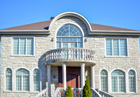 Montreal, Canada - April 14, 2017: Living expensive homes in Canada.のeditorial素材