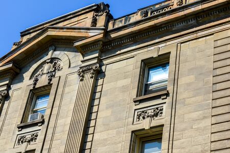 Old House in Montreal downtown near Mont Royal central park in Canadaのeditorial素材