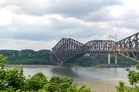 Quebec city bridge in Quebec city, Canadaのeditorial素材
