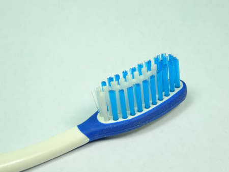 colourful toothbrush on white background