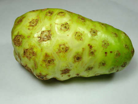 A ripe cheese fruit close up in white background, photo taken in Malaysiaの写真素材