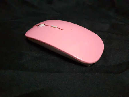 colourful computer mouse close up. photo taken in malaysiaの写真素材