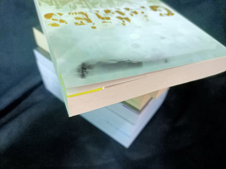 Stack of books on a black background. Back to school. Photo taken in malaysia