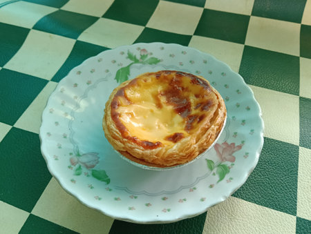 Pastel de nata (Portuguese) pastÃ©is de nata is a Portuguese egg custard tart pastry,portugal...