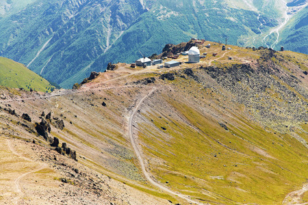 scenic alpine landscape with and mountain ranges. natural mountain background