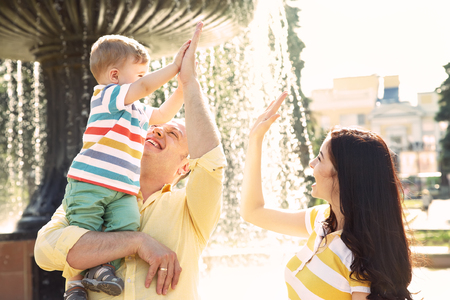 portrait of a familyの写真素材