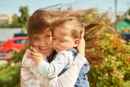 young mother with her babyの写真素材