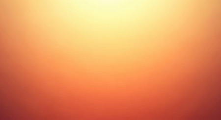 abstract blurred orange background with sun rays and bokeh effectの素材