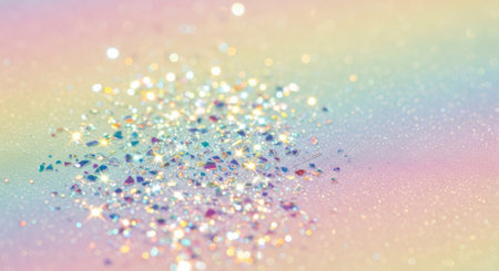 glitter vintage lights background. silver, gold and blue. de-focusedの素材