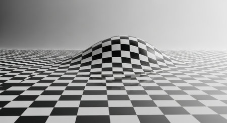 Checkered background. Checkered flag. 3D renderingの素材
