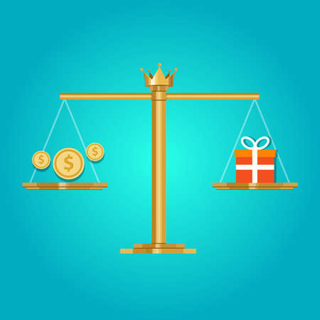 price value for money comparison what you get for a costのイラスト素材